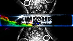 A Black Background With The Word Unique On It Wallpaper