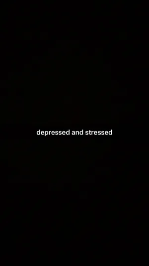 A Black Background With The Words Depressed And Stressed Wallpaper