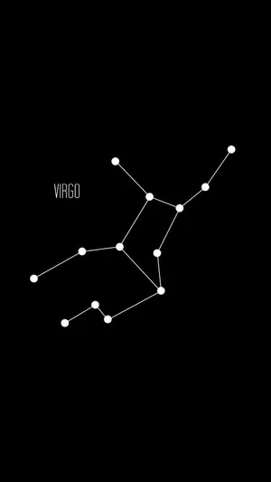 A Black Background With The Zodiac Sign Of Victor Wallpaper