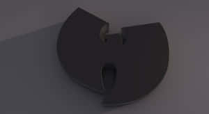 A Black Logo With A Black Outline On It Wallpaper