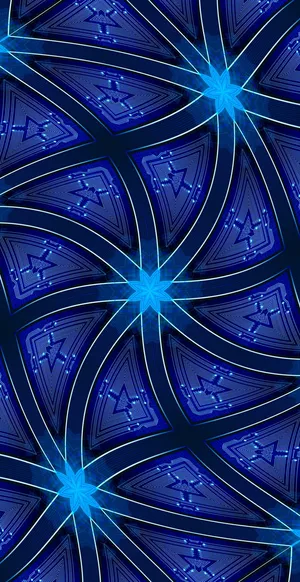 A Blue Abstract Pattern With Blue Lines Wallpaper