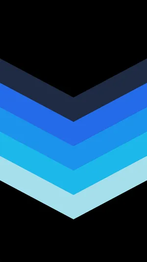 A Blue And Blue Chevron Icon On A Black Background Wallpaper