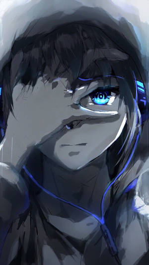 A Blue-eyed Anime Boy Wallpaper