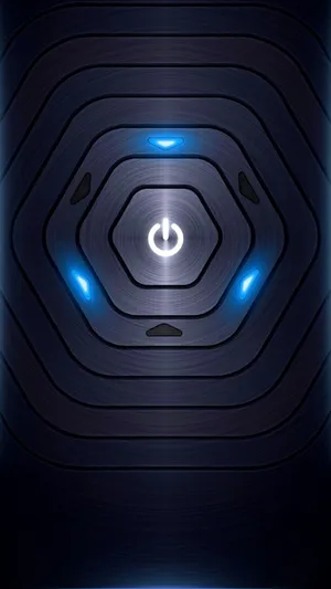 A Blue Light On A Dark Background Wallpaper