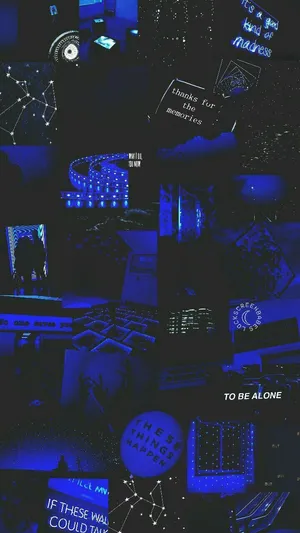 A Blue Pattern Giving Off A Serene And Calming Aesthetic Wallpaper