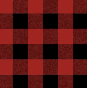 A Bold Plaid Pattern Of Black And Red. Wallpaper