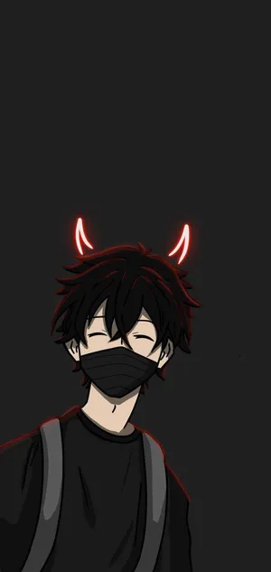 A Boy With Horns On His Head Wallpaper