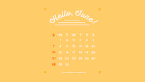 A Calendar With The Word Hello Claire On It Wallpaper