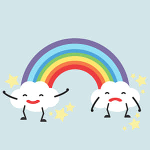 A Calm And Playful Space Of Color Wallpaper