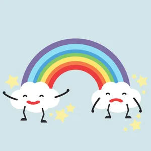 A Calm And Playful Space Of Color Wallpaper