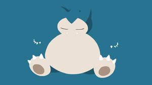 A Cartoon Hibernating Snorlax Sleeping Peacefully Wallpaper