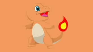 A Cartoon Pokemon With A Fire In His Mouth Wallpaper