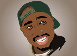 A Cartoon Rapper Taking Center Stage Wallpaper