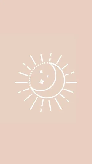 A Celestial Harmony Of The Sun And Moon Creating A Mesmerizing Yin And Yang Aesthetic. Wallpaper