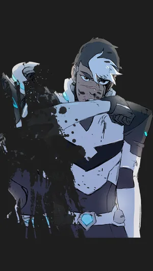 A Character With A Black Background And A White Face Wallpaper