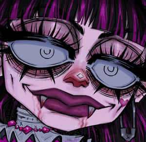 A Classic Grunge Cartoon Showing A Strange Character. Wallpaper