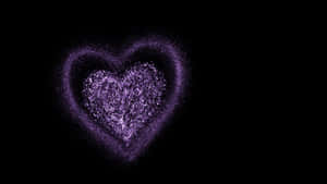 A Closeup Of Glimmering Purple Glitter Wallpaper