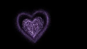 A Closeup Of Glimmering Purple Glitter Wallpaper