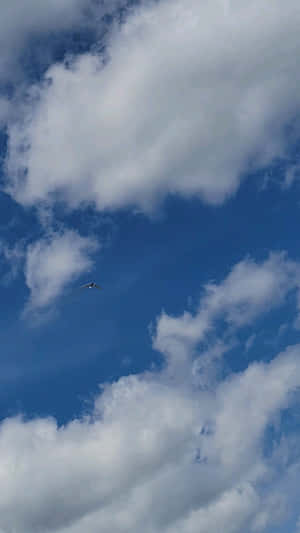 A Cloudy Blue Sky Wallpaper