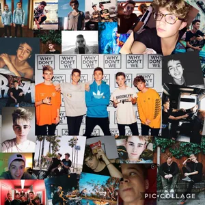 A Collage Of Photos Of A Group Of People Wallpaper