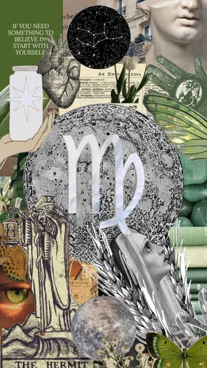 A Collage Of Various Objects And Images Wallpaper