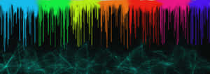 A Colorful Background With A Rainbow Paint Drip Wallpaper