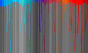 A Colorful Paint Dripping On A Gray Background Wallpaper