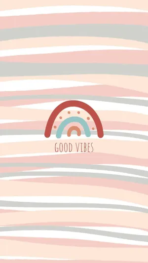 A Colorful Rainbow Of Energy Radiates From Iphone Wallpaper