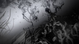 A Contrasting Visual Of Black And White Smoke Wallpaper