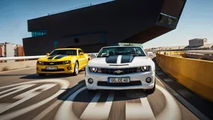 A Cool Camaro Dripping In Style Wallpaper