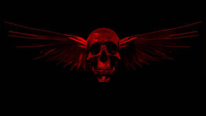 A Cool Red-and-black Abstract Digital Art Pattern Wallpaper