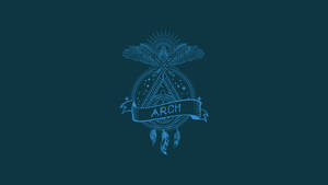 A Cool Representation Of Arch Linux Logo Wallpaper