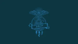 A Cool Representation Of Arch Linux Logo Wallpaper