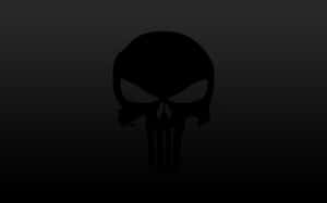 A Creepy Black Skeleton Hides In The Shadows Wallpaper