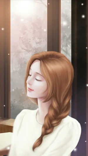 A Cute Cartoon Girl Smiling And Enjoying The Day. Wallpaper