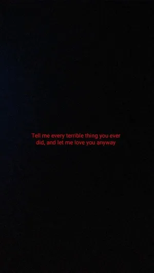 A Dark Room With A Quote On It Wallpaper