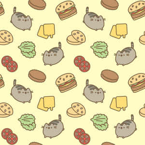 A Day At The Office Made Fun With Pusheen Pc Wallpaper