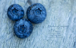 A Delicious Serving Of Blueberry Compote Recipe Wallpaper