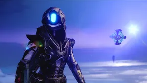 A Destiny 2 Hunter Ready For Battle. Wallpaper