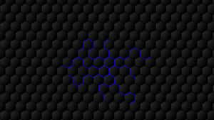 A Detailed Pattern Of Luminescent Hexagons Wallpaper
