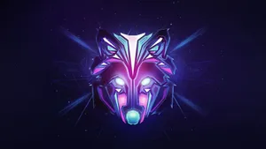 A Digital Artwork Of A Runner Listening To Music On The Background Wallpaper