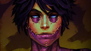 A Digitally Painted Rendering Of The Villain, Dabi Wallpaper