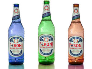 A Diverse Array Of Peroni Beer Bottles Wallpaper
