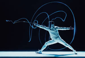 A Duel Of Precision - Fencing Sport In Action Wallpaper