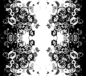 #=a Dynamic Cityscape Emerges From A Captivating Black And White Graffiti Mural Wallpaper