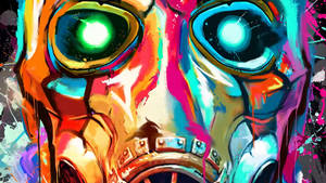 A Feared Symbol Of Psycho Mask In Borderlands Wallpaper