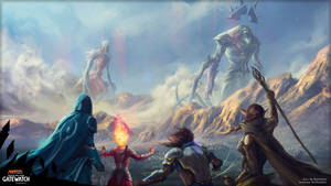 A Fierce Battle In The World Of Magic: The Gathering Wallpaper