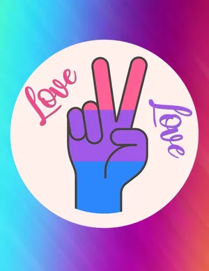 A Flag Showcasing Bisexual Pride Wallpaper