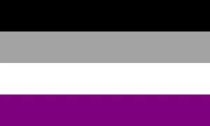 A Flag With A Purple, White, And Black Color Wallpaper