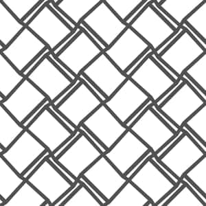 A Four By Four Grid Pattern In White Wallpaper